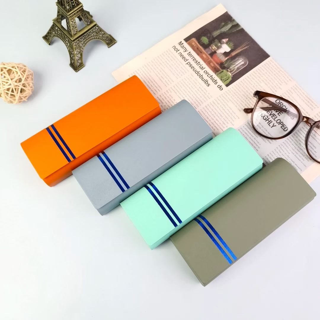 glassescase custom rigid eyeglass box with printed logo